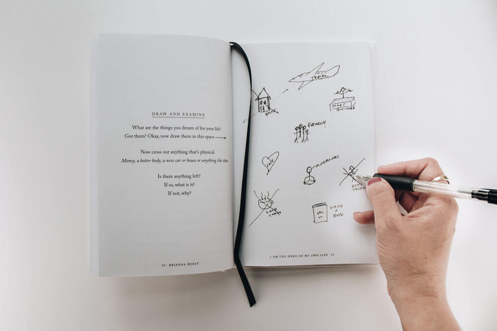 Drawing Custom Icon Designs In A Notebook
